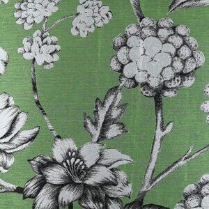 $1,775! NWT Ann Gish Enchanted Leaf Silver Charcoal Linen QUEEN Duvet Cover ONLY